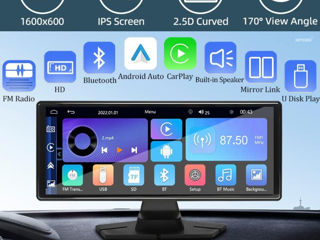 Car play 10.26" Android Auto Registrator cu camera spate foto 4