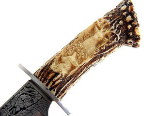 Нож сувенирный "На лосиных рогах" foto 2