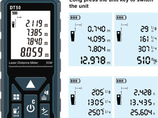 Цифровой лазерный дальномер DTAPE DT50. Новый. foto 2