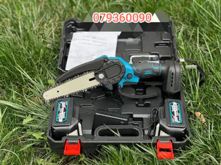 Аккумуляторная цепная мини пила 6"  48v Makita foto 3