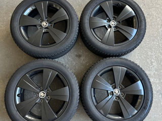 5x112 R17 Skoda cu anvelope 215/55 R17