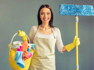 Curățenie acasă / Уборка дома