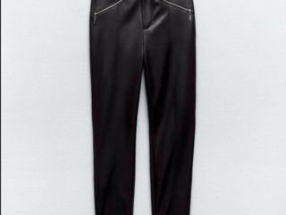 Pantaloni piele Zara S foto 6