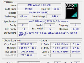 Процессор CPU AMD Athlon II X4 640 (ADX640W) 3.0 GHz/4core/ 2 Mb/95W/ 4000 MHz Socket AM3 foto 2