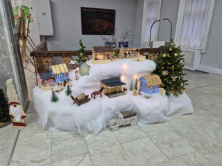 Decoratiuni de iarna,  confectionate manual, compozitii vii pentru masa de revelion. foto 1