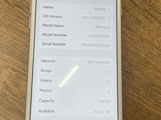 Vând iPhone 8 White 64GB - Stare Excelentă, 89% Battery Health foto 4