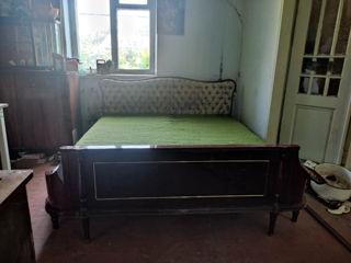 Кровать от румынского гарнитура  «Рижанс»  две тумбочки простые и диван книжка. foto 4