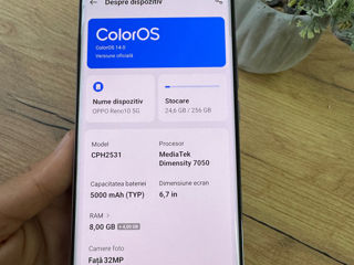 Oppo Reno 10 5G 12/256GB отличный телефон 3500 foto 2