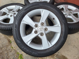 Диски Jante Toyota 5x114.3 Anvelope Dunlop 205 55 16