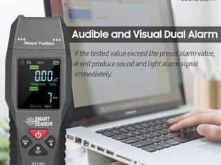 Детектор излучения электромагнитного поля ST1393 EMF Meter Electromagnetic foto 6