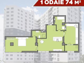 Apartament Rîșcani  2 odăi, ipoteca 7%  de la compania de construcție foto 7