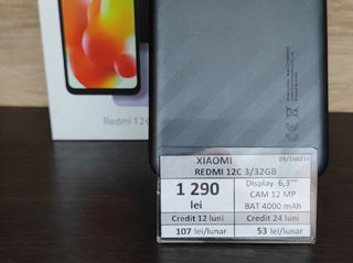 Xiaomi Redmi 12C 3/32GB , 1290 lei