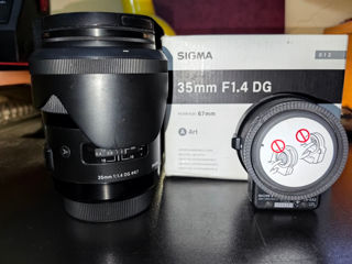 Sigma 35mm F1.4 Fg Art Sony A-mount + Adapter Af-ef foto 4
