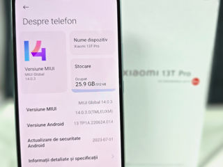 Vand xiaomi 13t pro 12/512 gb nou foto 3