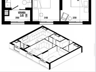 Apartament cu 2 camere,  Centru,  Strășeni,  Strășeni foto 10