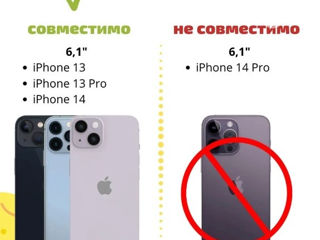 Защитное стекло iPhone 14 / iPhone13/ iPhone13 Pro - 100 лей foto 2
