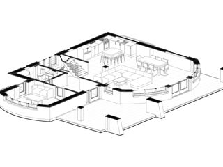 Proiect casă de locuit individuală modernă cu 2 niveluri S+P+E/ arhitectură/ proiecte/ construcții/ foto 5