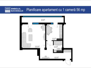 Vânzare- apartament cu 1 cameră! 25300€ foto 3