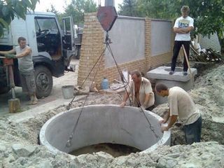 Бельцы строим канализации копаем канализации траншеи сливные ямы септики резка асфальта бетона foto 1