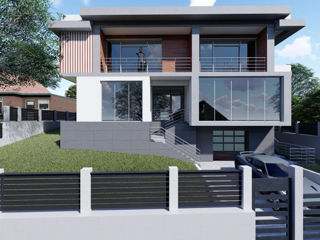 Proiect de casă modernă cu 4 dormitoare, S+P+E, 283.5 m2, Renovare/Arhitect/Inginer/Construcții foto 2