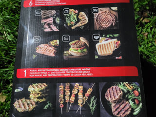 Gratar electric Tefal OptiGrill+ GC718D10, 2000W, 6 programe automate foto 2