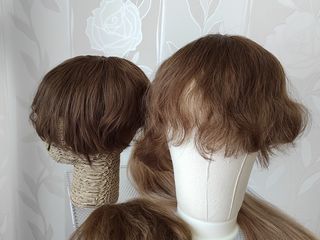 Системы парики накладки из натуральных волос Semi peruci par natural foto 6