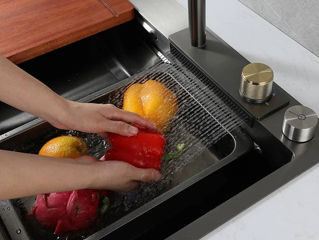 Многофункциональные кухонные-мойки из нержавеющей стали с нано- покрытием (11 в 1) foto 5
