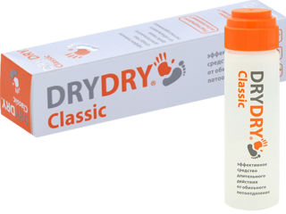 DRYDRY Classic. DryRU Roll. DryRU Foot Spray. DryRU Sensitive. DryRU Forte Plus. Средство от пота N1