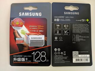 MicroSD Samsung EVO Plus 128Gb. Для записи 4K.+ адаптер SD. foto 1