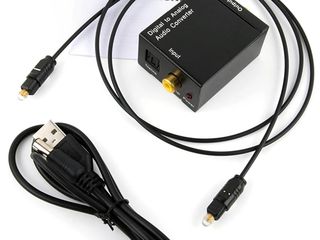 Цифровой в аналоговый аудио конвертер digital to analog audio converter-  200 lei