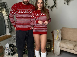 Pinkshop  md-magazin online,(308) pulover cu tematica de sărbători,AnulNou2025,Merry Chrismas foto 8