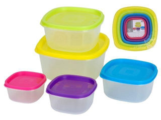 Set Containere Alimentare Eh 5Piese, Plastic foto 2