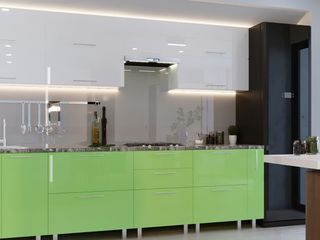 Bucătărie modulară Quadro 3.0m cu fațadă MDF (High Gloss)- livrare rapida - garantie - credit foto 2