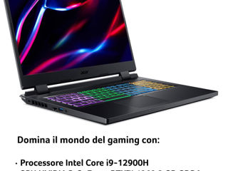 Nitro Core i9 12900H Ram 32GB DDR 5, 1.0Tb, NVIDIA GeForce RTX 4060 Gaming! NOU! foto 3