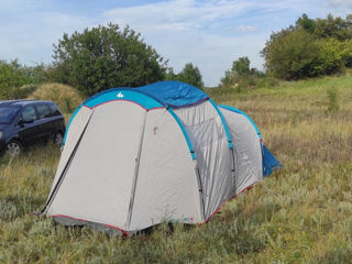 Cort camping Палатка туристическая для кемпинга шатер quechua Family Arpenaz 4.1-4 чел
