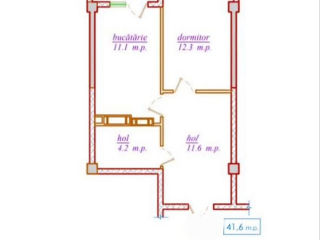 1-комн. кв., 42 м², 4/9 эт.