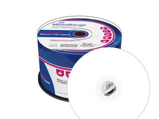 MediaRange CD-R 700MB, 80min 52x speed, inkjet fullsurface printable, Cake 50 foto 2