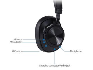 Bluedio T6 беспроводные Bluetooth наушники с микрофоном Черные. foto 4