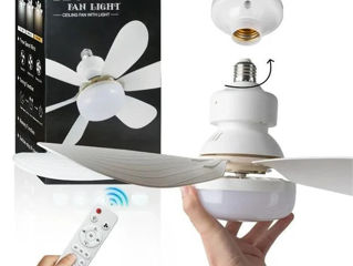 Ventilator de tavan si lumina LED 2 in 1 cu telecomanda foto 0