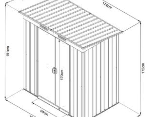 Căsuță de grădină 1.62x0.98 - Livrare în toată Moldova! Credit 0% foto 3
