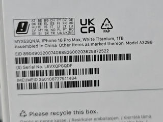 iPhone 16 Pro Max White, 1TB Sigilat foto 3