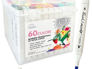 Set de markere profesionale albe 36,48,60,80 culori / Маркеры для рисования