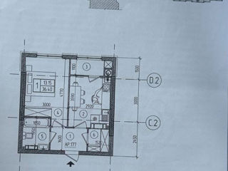 Apartament cu 1 cameră, 36 m², Botanica, Chișinău