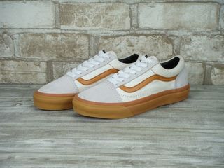 Vans Old Skool White/Brown Unisex foto 1