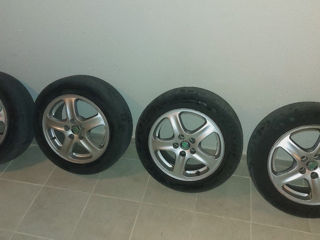 Jante R15. 100*5 + cauciucuri de vara 185/60 r15