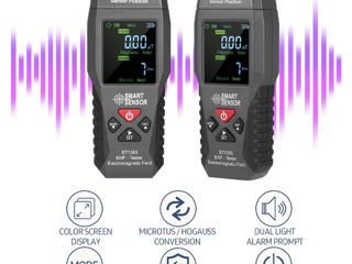 Детектор излучения электромагнитного поля ST1393 EMF Meter Electromagnetic foto 3