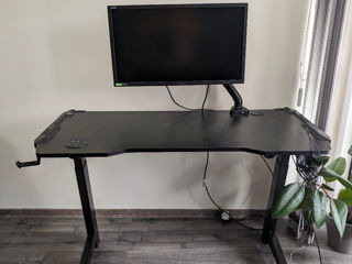 Masa Upgrade Gaming Angled Electric Height Adjustable Gaming Desk With RGB Lighting
