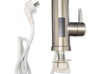 Проточный электрический водонагреватель гибкий кран с экраном хром.пластик  RX-011-1 foto 4