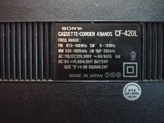Sony Cf-420l foto 5