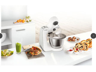 Robot de bucatarie BOSCH MUM58259, vas 3.9l, blender 1.25l, 1000W, 7 trepte viteza.Promo! foto 2